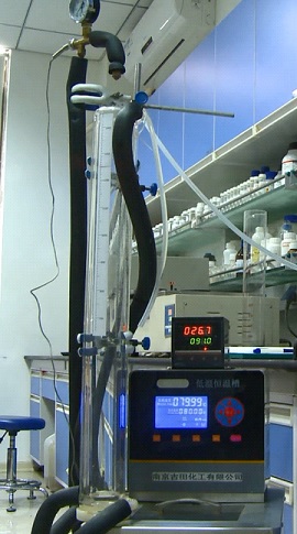 下面是消泡剂经销商如南京古田化工常用到产品(图3) 循环鼓泡仪 古田化工